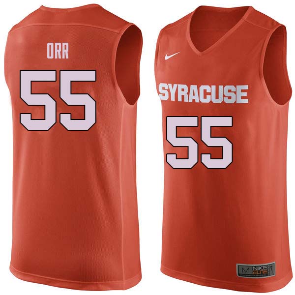 Men #55 Louis Orr Syracuse Orange College Basketball Jerseys Sale-Orange